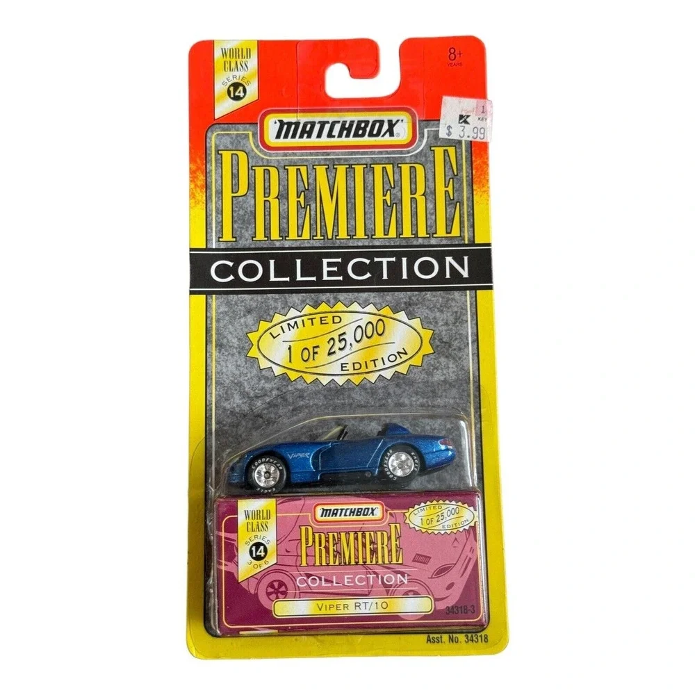 Dodge Viper RT/10 Matchbox 1997 Premiere‎ Collection Select Class Series 14 Blue